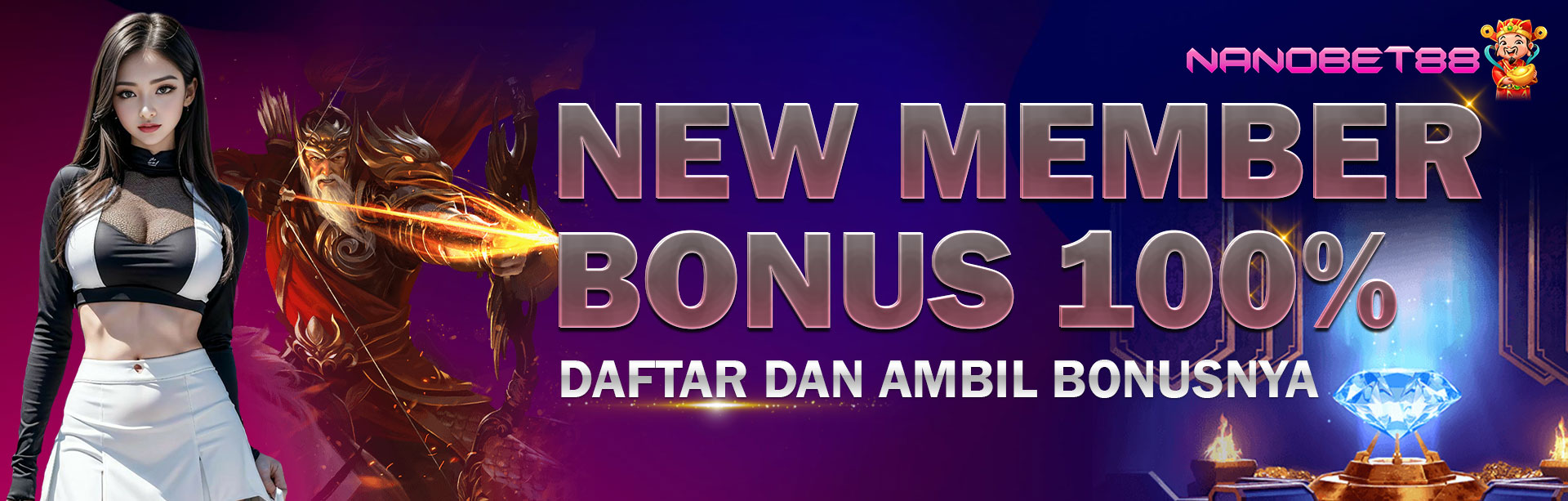 Bonus New Member 100% NANOBET88